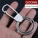 Stainless Steel Keychain Manual Key Ring Men Waist Hanged Key Holder