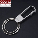 Stainless Steel Keychain Manual Key Ring Men Waist Hanged Key Holder