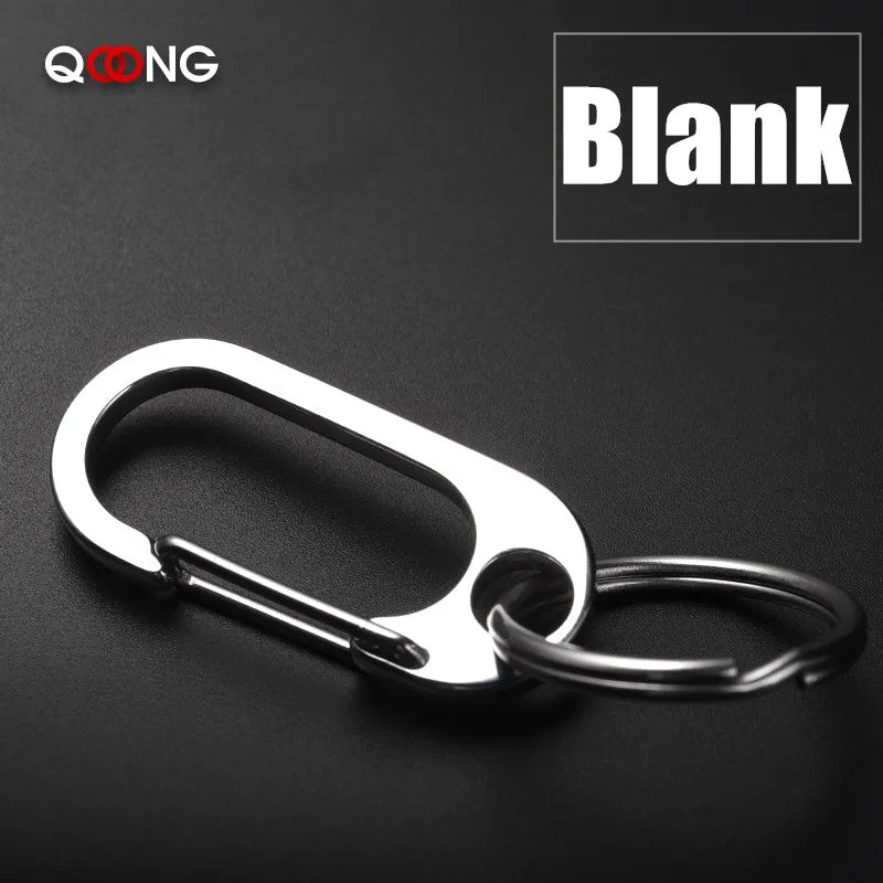 Personalized Stainless Steel Keychain Engraved Name Logo Car Key Ring Gift Y15