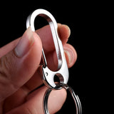Personalized Stainless Steel Keychain Engraved Name Logo Car Key Ring Gift Y15