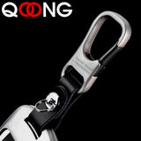 Personalized Leather Keychain with Engraved Name Logo