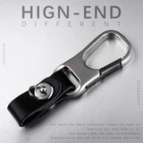 Personalized Leather Keychain with Engraved Name Logo