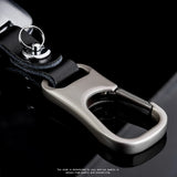 Personalized Leather Keychain with Engraved Name Logo