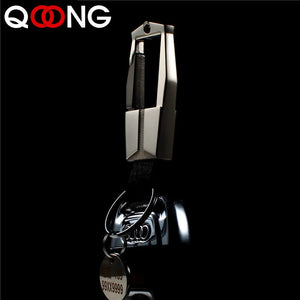 Men Keychain Car Keyring Leather Metal Auto Key Holder Lettering Y07