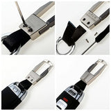 Men Keychain Car Keyring Leather Metal Auto Key Holder Lettering Y07