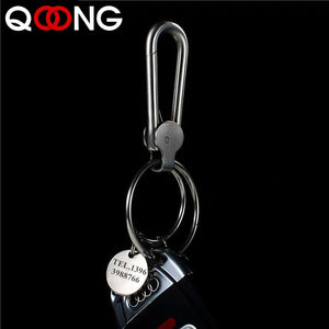 304 Stainless Steel Men Key Chain Polished Keychain Metal Male Key Ring