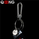 304 Stainless Steel Men Key Chain Polished Keychain Metal Male Key Ring