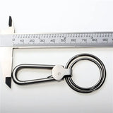 304 Stainless Steel Men Key Chain Polished Keychain Metal Male Key Ring