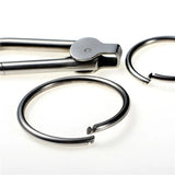 304 Stainless Steel Men Key Chain Polished Keychain Metal Male Key Ring