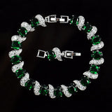 925 Silver Girl's Bracelet Charms Marquise Tennis Bracelet Wedding Jewelry