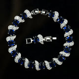 925 Silver Girl's Bracelet Charms Marquise Tennis Bracelet Wedding Jewelry