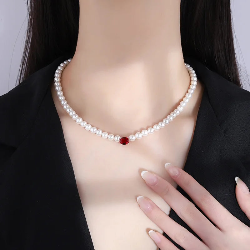 Freshwater Pearl Choker Necklace Vintage Charm