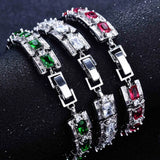 925 Silver Bracelet with Cubic Zirconia Crystal