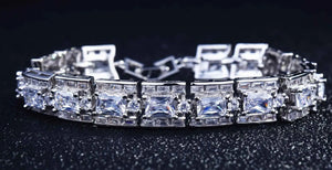 925 Silver Bracelet with Cubic Zirconia Crystal