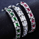 925 Silver Bracelet with Cubic Zirconia Crystal