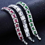 925 Silver Bracelet with Cubic Zirconia Crystal