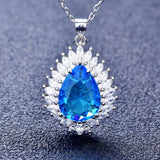 Water Drop Stones Choker Necklace for Women