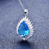 Water Drop Stones Choker Necklace for Women