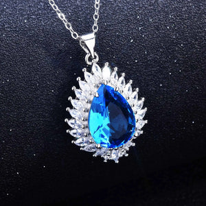 Water Drop Stones Choker Necklace for Women