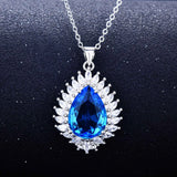 Water Drop Stones Choker Necklace for Women