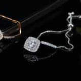 925 Sterling Silver Tennis Bracelet Bangle CZ Wedding Gift