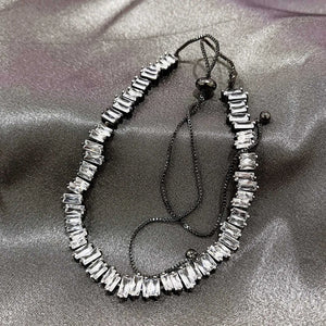 Rhinestone Link Choker Necklace Crystal Gift