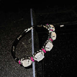 Moonstone Branch Bracelet Silver Chain Gemstone Bracelet Wedding Jewelry