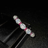 Moonstone Branch Bracelet Silver Chain Gemstone Bracelet Wedding Jewelry