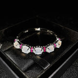 Moonstone Branch Bracelet Silver Chain Gemstone Bracelet Wedding Jewelry