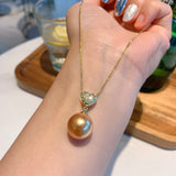 Hot Silver Pearl Pendant Necklace Jewelry Chain Pearls Wedding Anniversary Gift