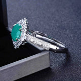 Natural Paraiba Tourmaline Stone Bracelet Silver Bangle for Women