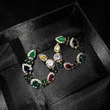 Retro Zircon Stone Earrings for Women