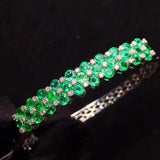 Micro Pave CZ Open Cuff Bangle Bracelet for Women