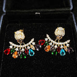 Cubic Zirconia Water Drop Dangle Earrings for Women