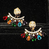 Cubic Zirconia Water Drop Dangle Earrings for Women
