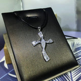 Silver Cross Necklace for Party - Anniversary Gift