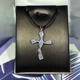 Silver Cross Necklace for Party - Anniversary Gift