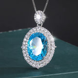 Vintage Tassel Choker Paraiba Tourmaline Pendant Necklace
