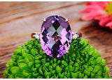 Purple Zircon Stone Vintage Grace Wedding Ring