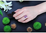 Purple Zircon Stone Vintage Grace Wedding Ring