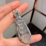Silver Zircon Necklace for Women Wedding Jewelry
