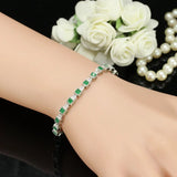 Vintage 925 Silver CZ Tennis Bracelet Christmas Gift