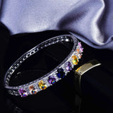 Women's Hollowed Out Diamond Plated Bracelet Retro Style