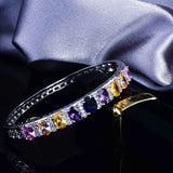 Women's Hollowed Out Diamond Plated Bracelet Retro Style