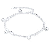 925 Silver Pendant Bracelet Couples Birthday Wedding Gift