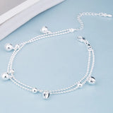 925 Silver Pendant Bracelet Couples Birthday Wedding Gift