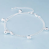 925 Silver Pendant Bracelet Couples Birthday Wedding Gift