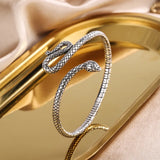 QUEENKISS Snake Tai Silver Bracelet Bangle