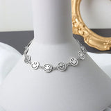 925 Silver Round Slime Pendant Bracelet for Her