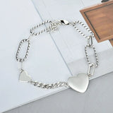 925 Silver Love Pendant Bracelet for Birthday Wedding